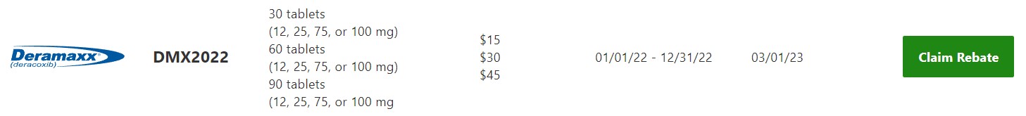Deramaxx Elanco Rebate Code 2023